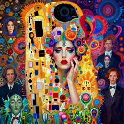 woman having a psychedelic psychotic mental breakdown, mental pandemonium, intense colours, vibrant and vivid color, digital art, hyper detailed, opulent, hyper realistic, bizarre, in the style of klimt, peter mohrbacher, marc simonetti, jean giraud, victo ngai, rene magritte, 8 k