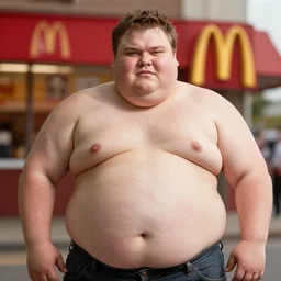 morbid obesity epidemic, mcdonalds, kfc, fast food, photoreal