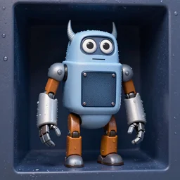 crazy miniature toy Figure Robot monster 8K, by pixar, by dreamworks, in a Studio hollow, water drops, by david lachapelle
