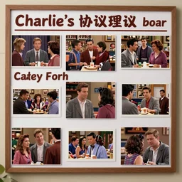 charlie's conspiracy theory board from the tv show it's always sunny in philadelphia, cinematic still, 3 5 mm