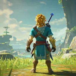 in game footage of a mind flayer from the legend of zelda breath of the wild, breath of the wild art style.