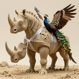 a high resolution photo of a sand creature, musclular horse arms map creature made of fishlike class aves skin veins merged rhino, bump map strangled by plastic wrap bower bird creature wrinkles pheasant, ivy complex feathers exotic morphing hoopoe, zebra morphing wings king vulture head