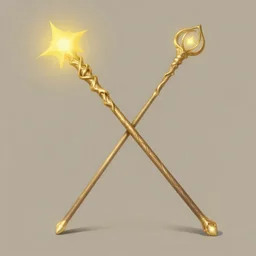 elegant magnificant magic wand, digital painting, concept art, matte, illustration