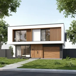 modern family house two storey architect plan