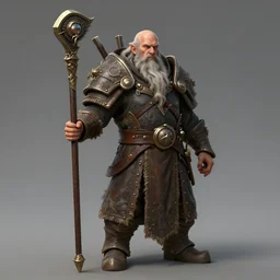 high fantasy dwarf designed by Greg rutkowski, concept art, fantasy, 4k, CG render