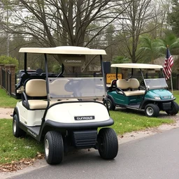scene of golf cart accident