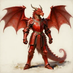 medieval, red armored dragon character design, painting by gaston bussiere, craig mullins, j. c. leyendecker, tom of finland