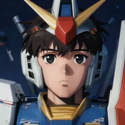 A potrait of a gundam with big and cute eyes, fine-face, realistic shaded perfect face, fine details. Night setting. Very anime style. Realistic shaded lighting poster by Ilya Kuvshinov katsuhiro, magali villeneuve, artgerm, Jeremy Lipkin and Michael Garmash, Rob Rey and Kentarõ Miura style, trending on art station