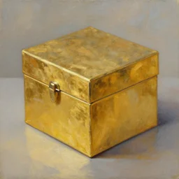 a oil painting of golden box,Greg Rutkowski,trending on artstation