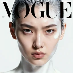3 d, close - up, frown fashion model, liquid metal and milk, vogue cover style, poster art, hyper detail, intricate oil painting, multiple exposure, stanley kubrick mood, 3 d by tooth wu and wlop and beeple and greg rutkowski