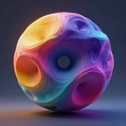 a very abstract object, unreal engine, lighting, 4k, colorful, realism,