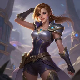 Emma Watson as a champion from League of Legends. Legendary Skin. Digital Art. Trending on ArtStation. Epic Posing. Visually Stimulating