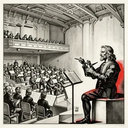 orchestral concert art by albrecht durer and banksy