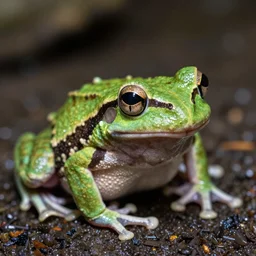photo of a rare three - eyed frog