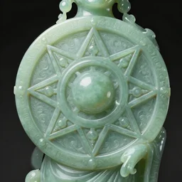 no figure!!!, ultra realistic illustration, a jade statue of sacred geometry, intricate, elegant, highly detailed, digital painting, artstation, concept art, smooth, sharp focus, illustration, art by artgerm and greg rutkowski and alphonse mucha