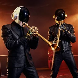 Daft punk playing the didgeridoos