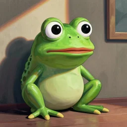 pepe the frog, by Jasper Johns,
