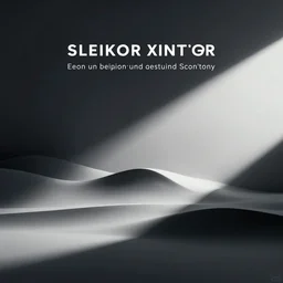 sleek modern poster with no words