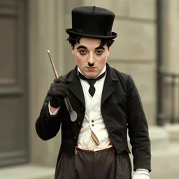 a screenshot from modern times by charlie chaplin
