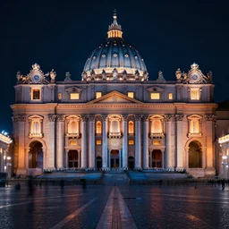 cyberpunk neon vatican