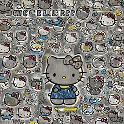 Hello Kitty as a Bob Ross, artwork by Bob Ross, deviantart contest winner,