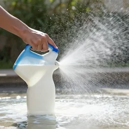 Powerwashing with Milk