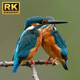 kingfishers, 4k, photorealistic