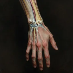 human hand and forearm anatomy for artists fantasy character portrait, ultra realistic, cinematic, wide angle, intricate details, highly detailed by greg rutkowski, wayne barlowe, aaron horkey, gaston bussiere, craig mullins, simon bisley, arthur rackham