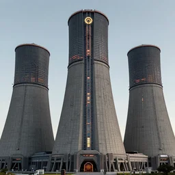 3 d sculpt of power station tower complex scifi digital movie camera brutalist industrial military building facade, halo, star wars, ilm, star citizen halo, mass effect, high tech industrial, artstation unreal