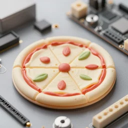 3 5 mm macro photography of a motherboard pizza