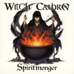 album cover of witch cauldron spiritmonger by akihiko yoshida