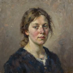 portrait of a danish woman ( 3 5 ) from denmark in 2 0 2 1, an oil painting by ross tran and thomas kincade