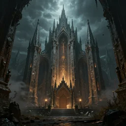 the dungeons of shadow deep, highly detailed, raytracing, octane, global illumination, unreal engine 5