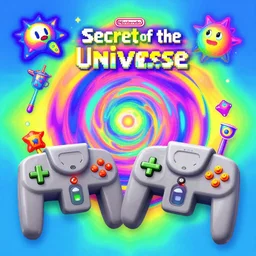 nintendo 6 4 screenshot of the secret of the universe, creative interpretation, psychedelic