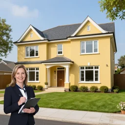 an estate agent listing external photo of a golden 5 bedroom detached house, made of gold, metal, golden, sparkling, in the countryside, sunny day, clear skies, by Paul Lehr