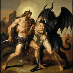 the greatest sinner of all time brutally murders god and satan in the style of bosch n 9