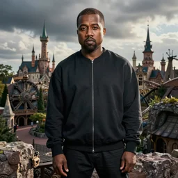 professional photograph of Kanye West in the Efteling