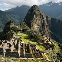 futuristic machu picchu