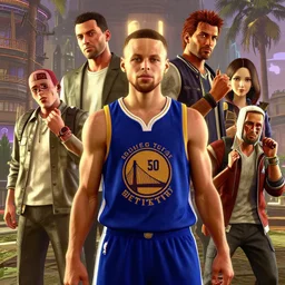 highly detailed portrait steve curry in gta v, stephen bliss, unreal engine, fantasy art by greg rutkowski, loish, rhads, ferdinand knab, makoto shinkai and lois van baarle, ilya kuvshinov, rossdraws, tom bagshaw, global illumination, radiant light, detailed and intricate environment