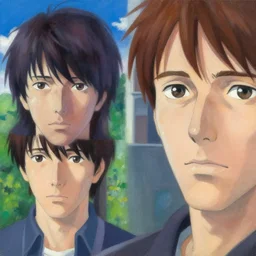 lo fi hiphop aesthetics beautiful view painting by moebius and satoshi kon and dirk dzimirsky close - up portrait