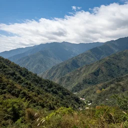 a beautiful landscape in the mountains