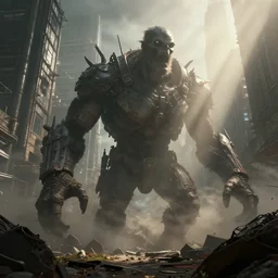 the pure madness of urban hell as a portrait, very detailed, maximalism, ambient occlusion, volumetric light, sun beam, atmospheric haze, unreal engine, hyper realism, realistic shading, cinematic composition, realistic render, octane render, detailed textures, photorealistic, wide shot - h 1 2 0 0