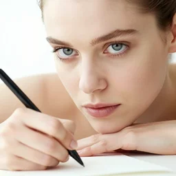 1 8 1 0 s annasophia robb writing a letter by vittorio reggianini, bright lighting, perfectly detailed eyes, beautiful hands, pale skin, clear face