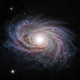 a photo of the pickle galaxy, as taken by the hubble telescope