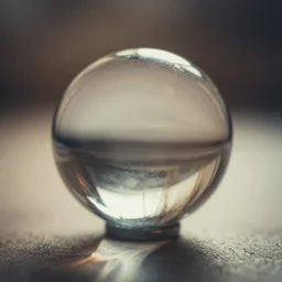 sphere with reflexive base metal chrome, fine art, bokeh, cinematic, color grading, macro view, lens distortion, vignette, backlight