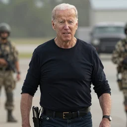 A still of Joe Biden as Rambo in Rambo First Blood