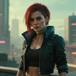 film still of mary elizabeth winstead in cyberpunk 2 0 7 7 ( 2 0 2 4 )