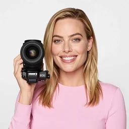 margot robbie, wearing all pink, canon eos r 3, f / 1. 4, iso 2 0 0, 1 / 1 6 0 s, 8 k, raw, unedited, symmetrical balance, in - frame