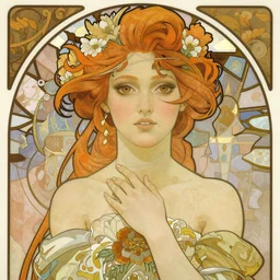 detailed portrait of amber heard by alphonse mucha, yoshitaka amano, ayami kojima