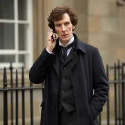 sherlock holmes in the style of james c. christensen